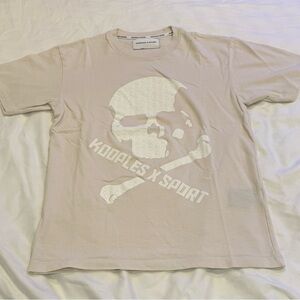 The Kooples Beige Skull Graphic Tee